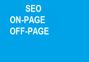 i will provide on page and off page seo services