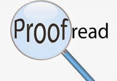 proof- reading a text in English or Arabic