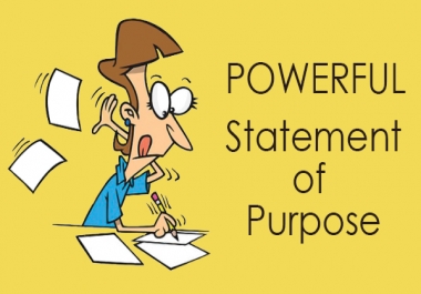 I will write Statement of Purpose SOP for your master, scholarship and internship