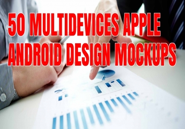 I will supply 50 PROFESSIONAL Multidevices Design Mockups