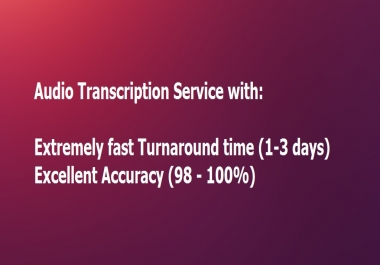 Will Transcribe Webinars or other audio