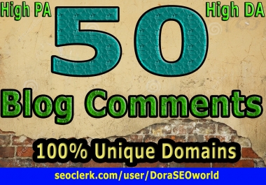 Get High DA PA Dofollow Blog comment Backlinks from All Unique root domains