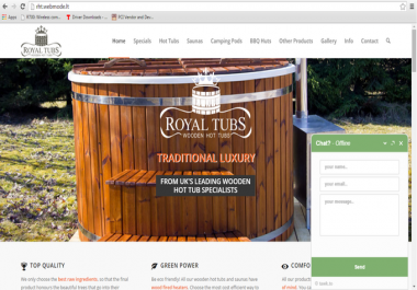 I will give you live chat on your website