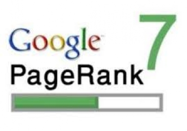 Pagerank 7 Backlink for your Ranking