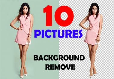 Remove background of 10 Pictures