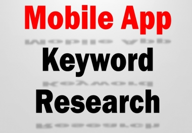 Appstore Keyword Research and Analysis