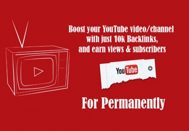 YouTube Marketing Strategy,  50,000 Backlinks To Boost Up Your Video Rank