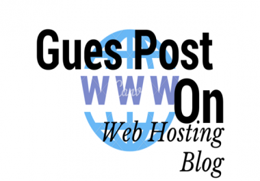 I will do a Guest Blog Post on my Web hosting Blog