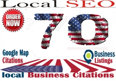 70 USA live local Citations for your local Business Listing
