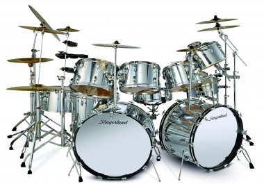 Compose and record a drum track for your song,  midi or live