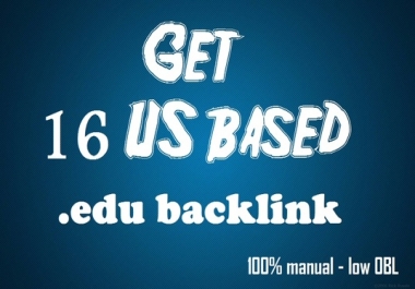build 16 US based edu backlinks