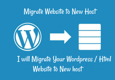 Move copy transfer migrate Wordpress or Html site to new host