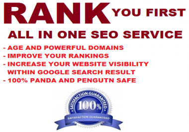 Rank you First in Google with All in One Seo links for website and youtube