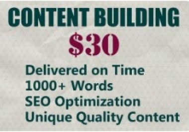 Write 1000+ words articles of unique SEO optimized content