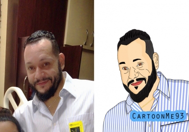 Draw your photo Cartoon in 24 Hours