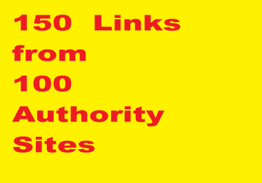 seo link building,  150+ Authority links,  DA 45 to 99 from 100 domains