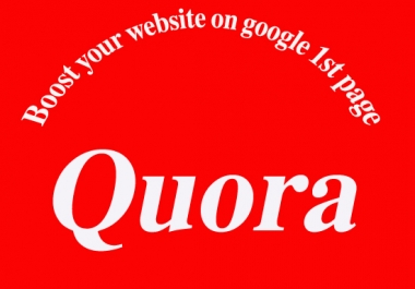 I will Do 15 Quora Answer and Promote your website on question answer site