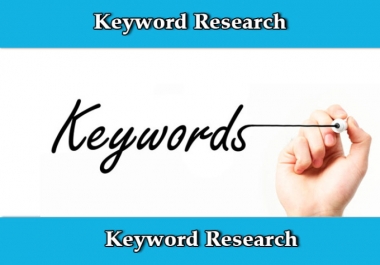 run in Depth keyword research for ranking