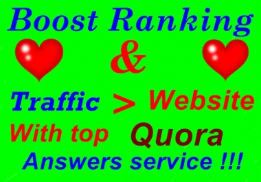 Promote your website in 15 Quality Quora Answers With Clickable Link