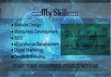 Creative, Modern & amazing webpage design for your website