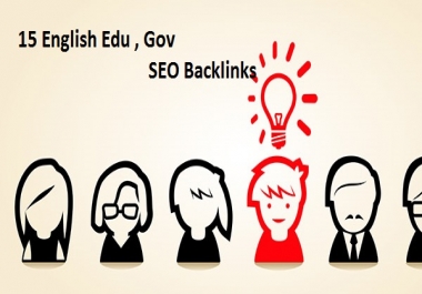 create 15 English Edu,  Gov SEO Backlinks