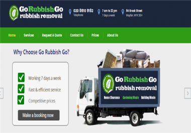 House Clearance & Rubbish Removal Website for Sale