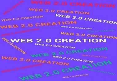 50 web2.0 Creation manually to Jump your site with high AR DA PA PR MR