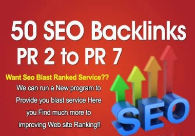 skyrocket your Google Rankings with 50 PR7 High Pr Seo Social Backlinks