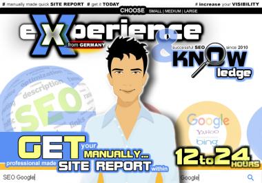 SEO analysis,  boost your website on top of Google SERPs,  SEO site report & action plan,  more traffic