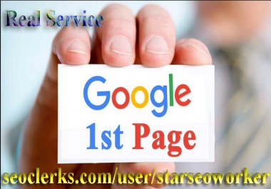 Google FAST Page Ranking SEO Guaranteed Service