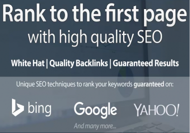 I m rank your website FIRST page of Google incredible 380+ High Authority Seo backlinks.