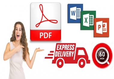 Make convert Word, Excel to PDF And PDF to Word,  Excel etc.