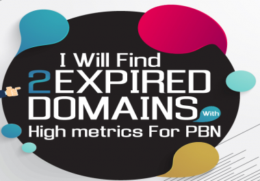 Research and Find 2 High Metrics Expired DOMAINS