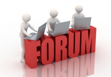 Provide 15 High PR Backlink Forum of your keyword