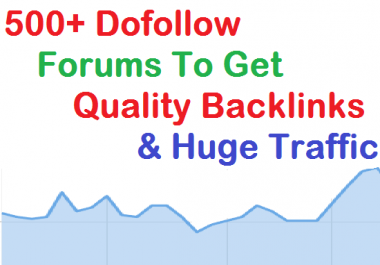 Over 5k Forums or Blogs you can Post for increase Earnings