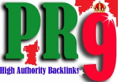 Provide you with real 85 PR9 Backlinks