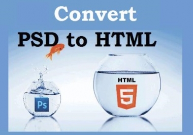 convert psd to html responsive