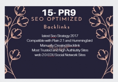 Manually Create 50 Pr4 to Pr9 DOFOLLOW Seo Backlinks for