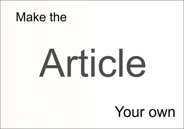 proofread and edit your article to your taste by myself. No robot