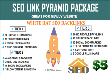 create SEO High Quality Link Pyramid manual backlinks for your website BOOST ranking