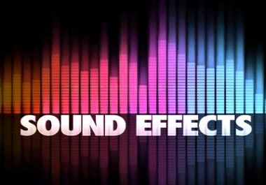 Great Sound Effects with all categories you need
