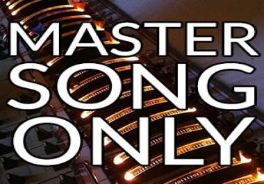 Master your song with the Best Quality in just 24hrs