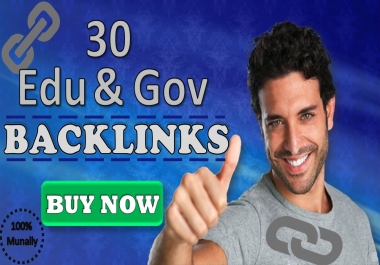 Create 30 Gov & Edu Backlinks Manually