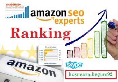 Amazon SEO for product keywords ranking 1st page