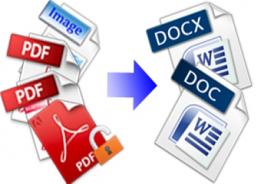 PDF to MS Word Data Entry per page 100 page