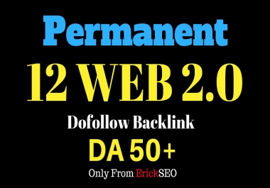 12 Web 2.0 Blog Post Backlinks DA50+