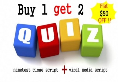 Buy Your Nametest Clone script and 9gag clone script - BUY 1 GET 2