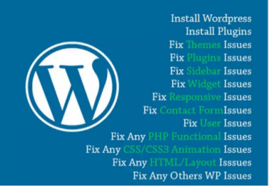 Fix WordPress Errors Or WordPress Issues Fast