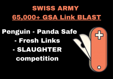 POTENT 65,000+ GSA SER Link Blast SLAUGHTER COMPETITION