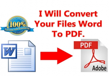 Convert Word document To PDF document.